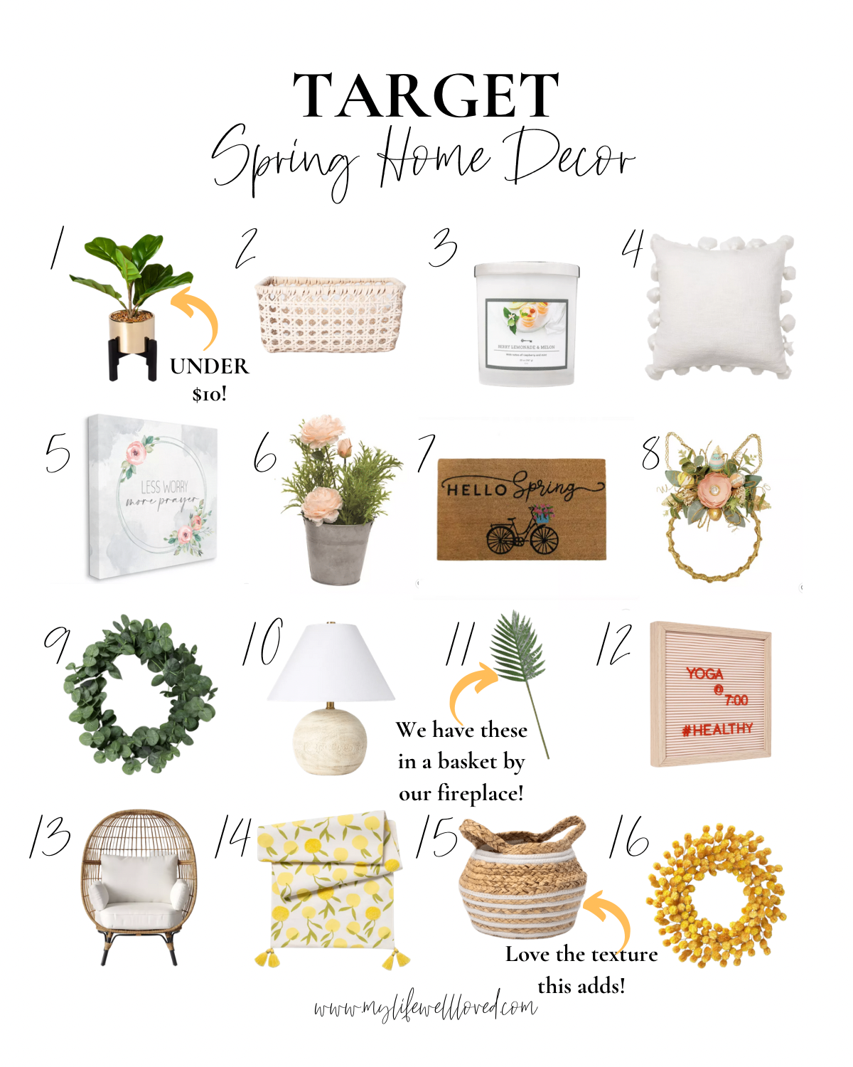 Target Favorites: Cute Spring Home Decor by Alabama Home + Lifestyle blogger, Heather Brown // My Life Well Loved
