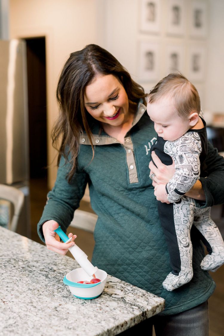 Tips for starting baby on solids by Heather Brown at My Life Well Loved // #oxotot #startingsolids #feedingbabysolids