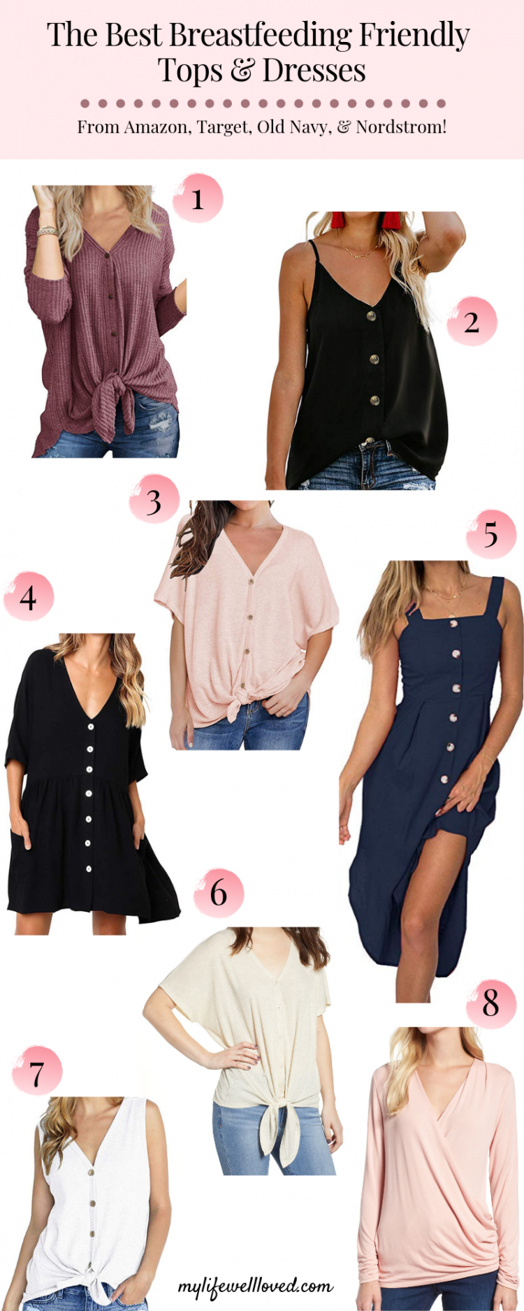 breastfeeding tops and dresses