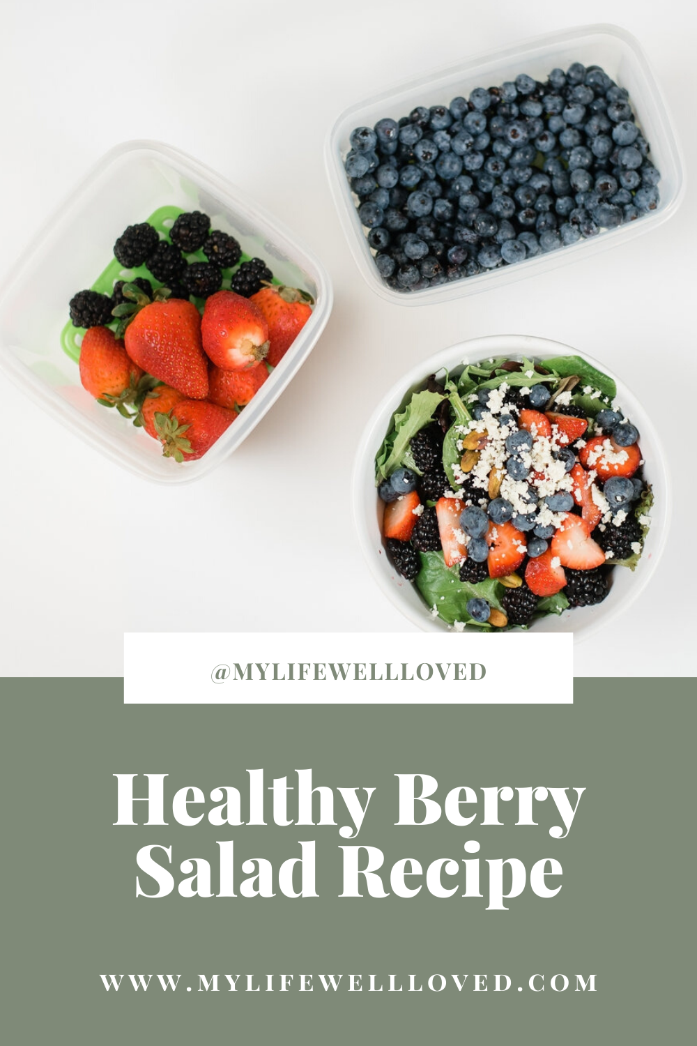 Healthy Berry Salad Recipe by Alabama Health + Food blogger, Heather Brown // My Life Well Loved