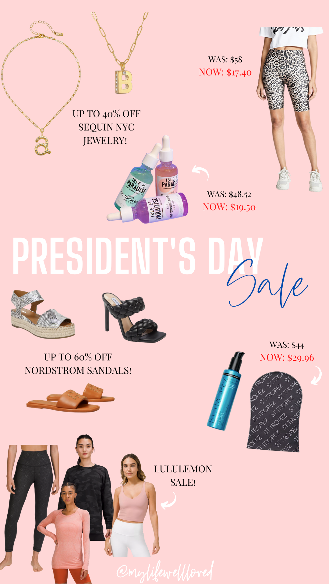 Fashion + Lifestyle blogger, My Life Well Loved, shares her finds from President's Day sales! Check it out here!