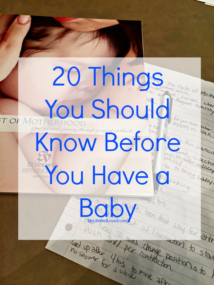 20 things you should know before you have a baby