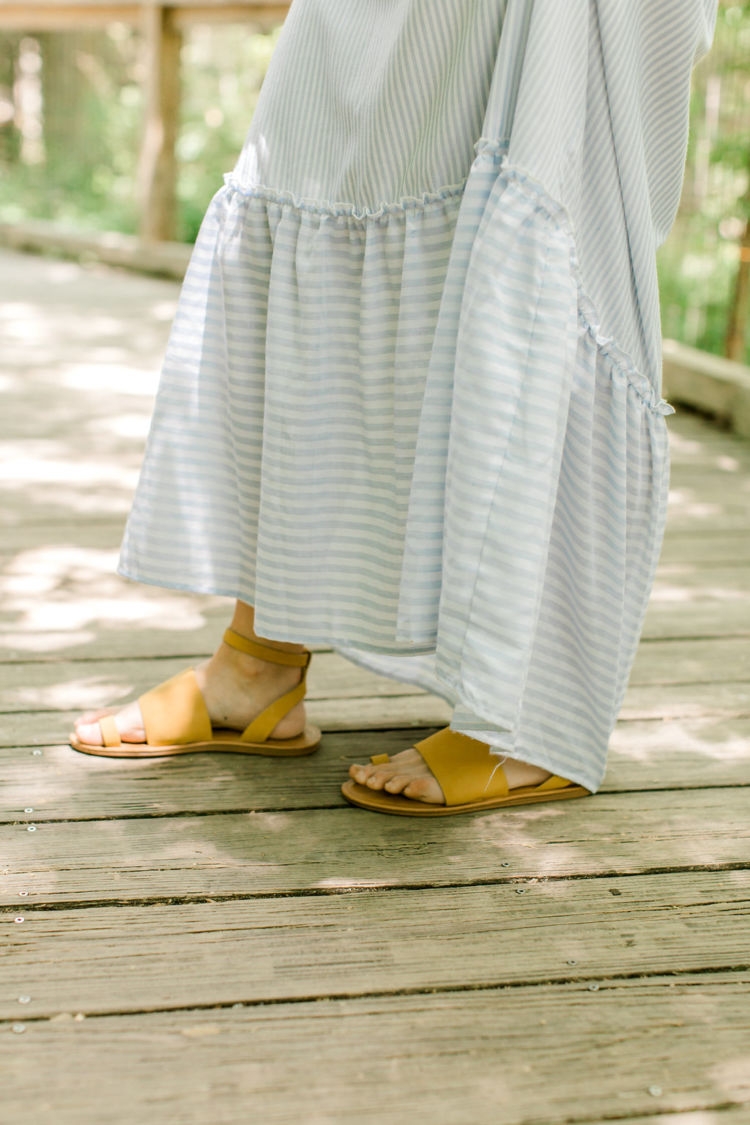 Non Maternity Dresses for Pregnancy from Alabama blogger Heather of MyLifeWellLoved.com // target sandals // #bumpstyle #pregnancy