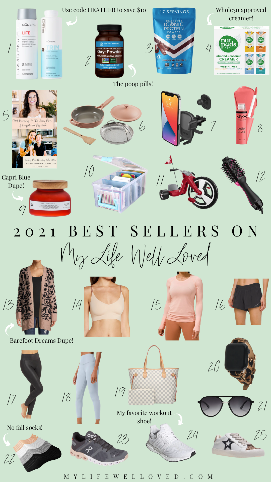 2021 Best Sellers On My Life Well Loved by Alabama healthy lifestyle + fashion blogger, Heather Brown // My Life Well Loved