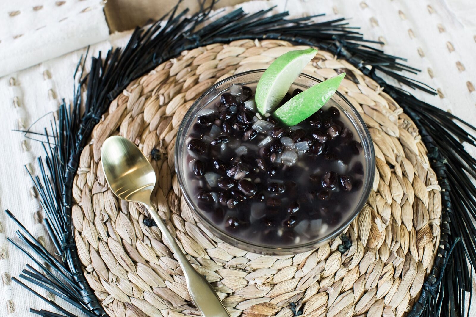 Creamy Clean Eating Black Bean Soup by Alabama Life + Style Blogger, Heather Brown // My Life Well Loved