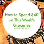 $40 Weekly Grocery Budget Challenge