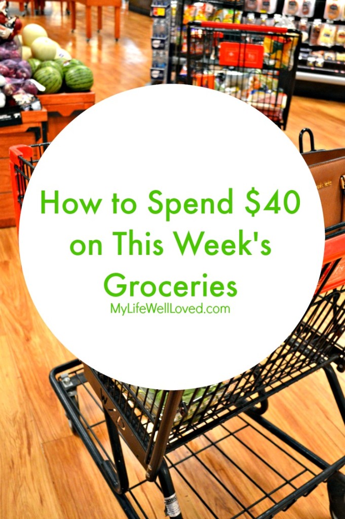 $40 Weekly Grocery Budget Challenge by popular Alabama lifestyle blogger Heather of My Life Well Loved