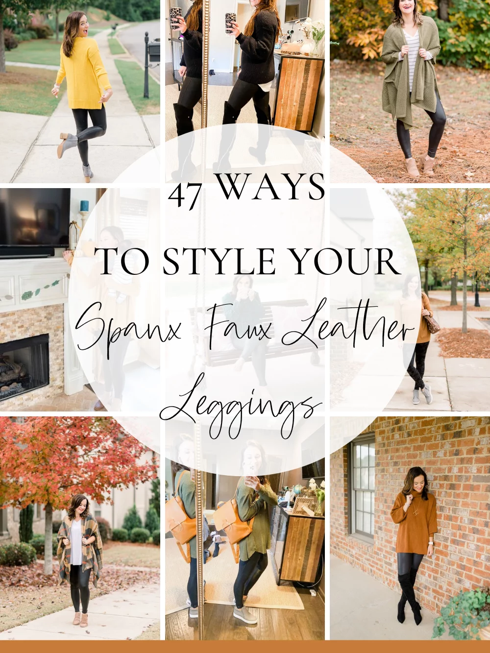 How To Style Spanx Faux Leather Leggings: 10 Cute Outfit Ideas From Amazon by Alabama mommy + fashion blogger, Heather Brown // My Life Well Loved
