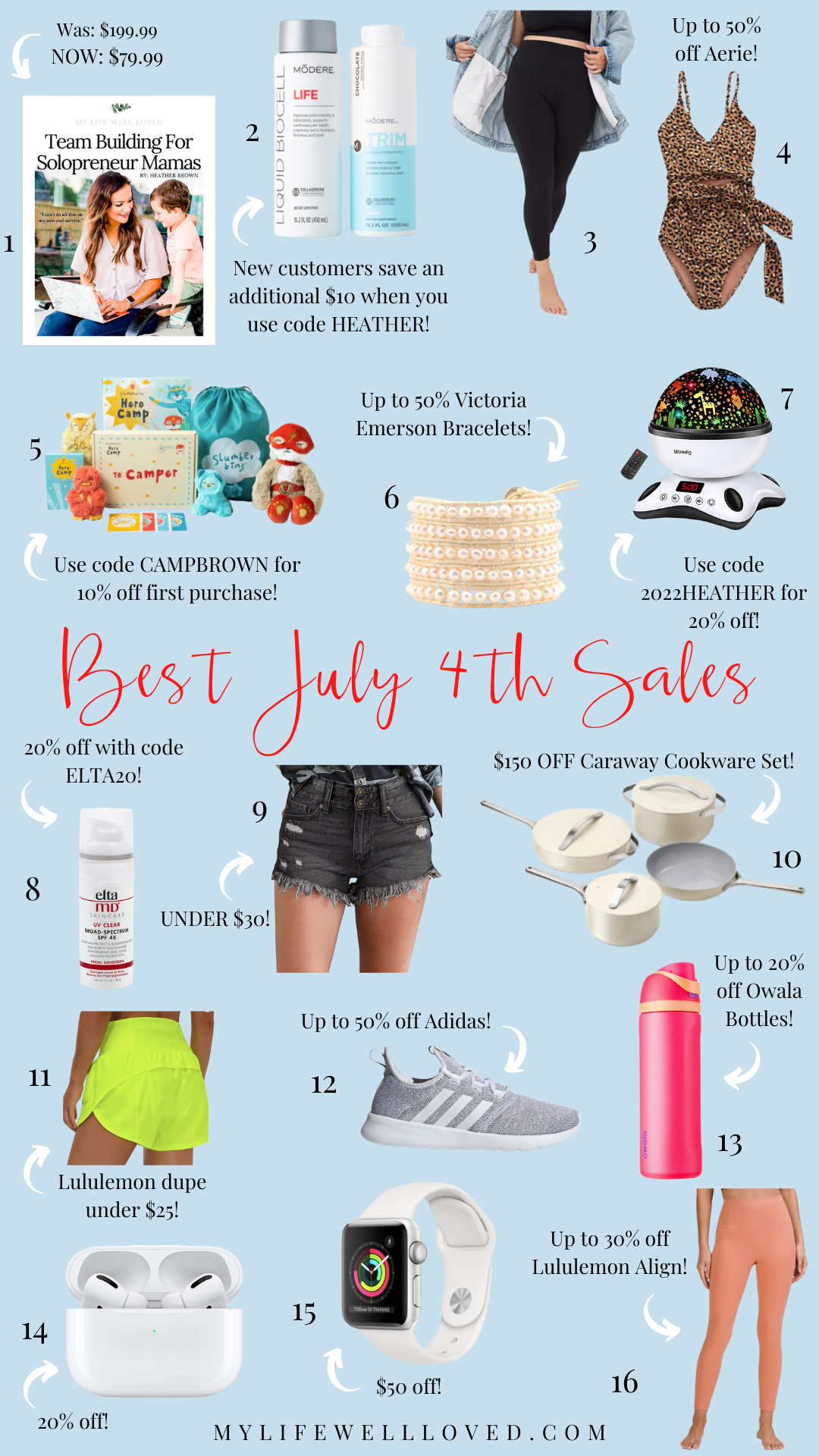 Life + Style blogger, My Life Well Loved, shares all the best 4th of July clothing sales! Click here now for all the info, shop and save BIG!!