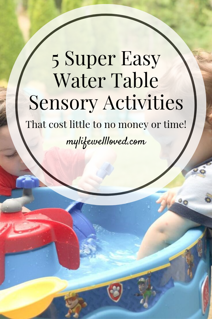 5 Super Fun Sensory Water Table Activities by Life + Style Blogger, Heather Brown // My Life Well Loved