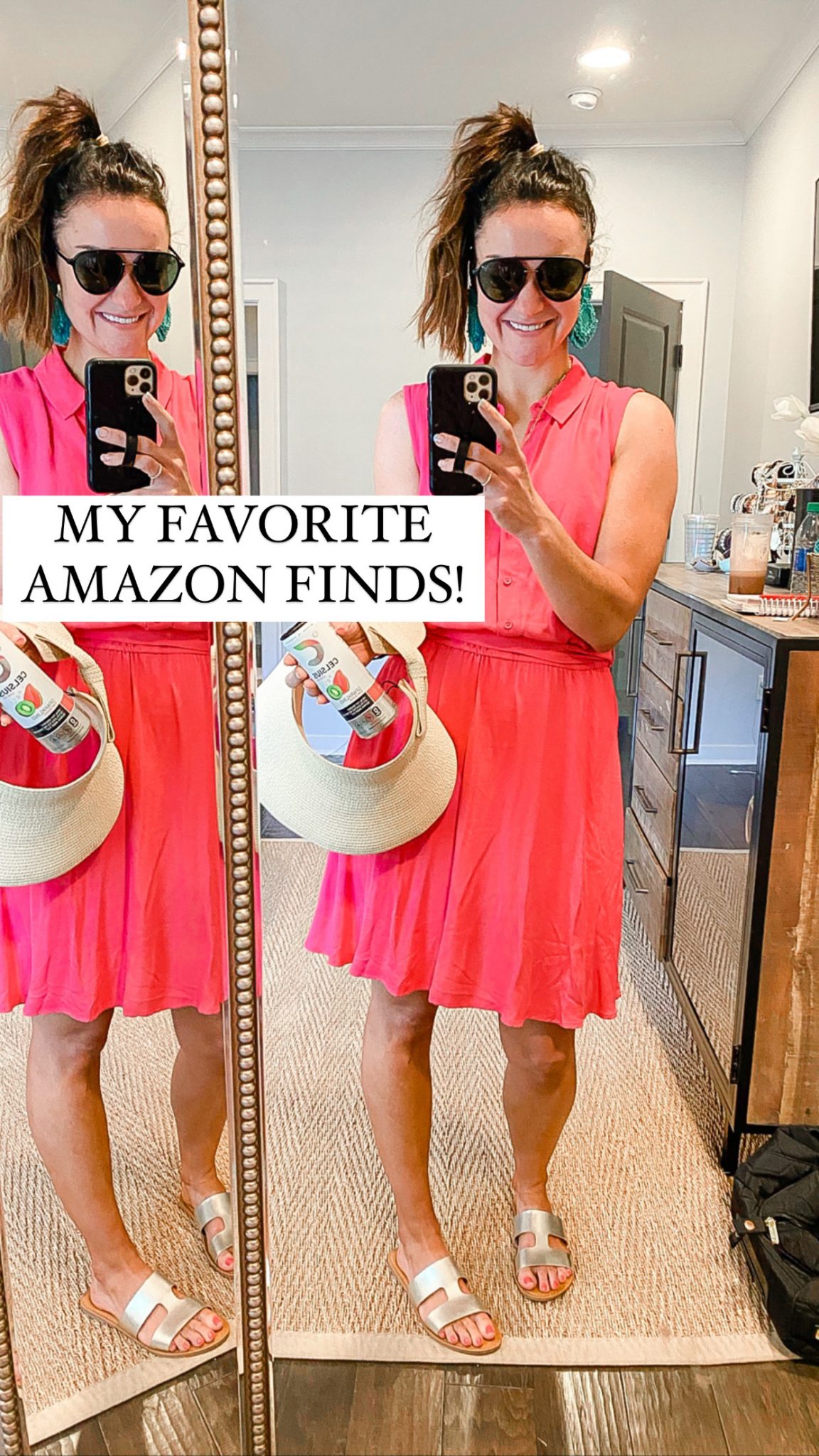 favorite amazon finds, pink dress