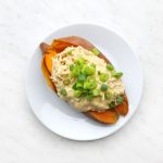 Whole30 & Paleo Buffalo Chicken Sweet Potatoes