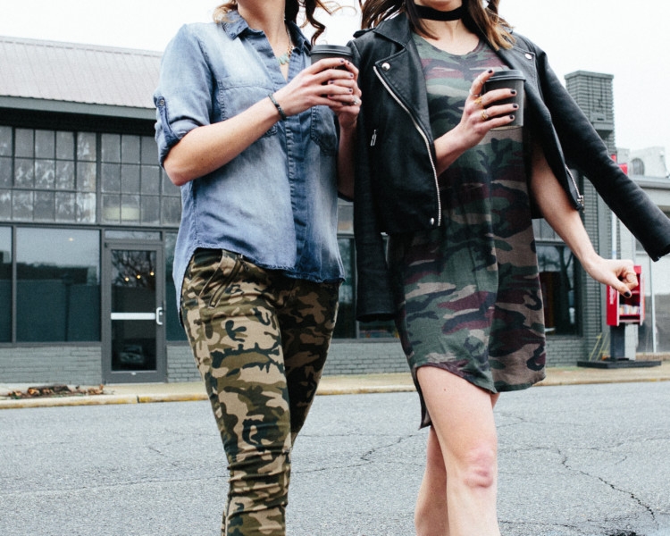 How to Style Camo two different ways from Heather Brown of MyLifeWellLoved.com // Camo Pants // Camo Dress style ideas // Camo Fashion // Mom Style