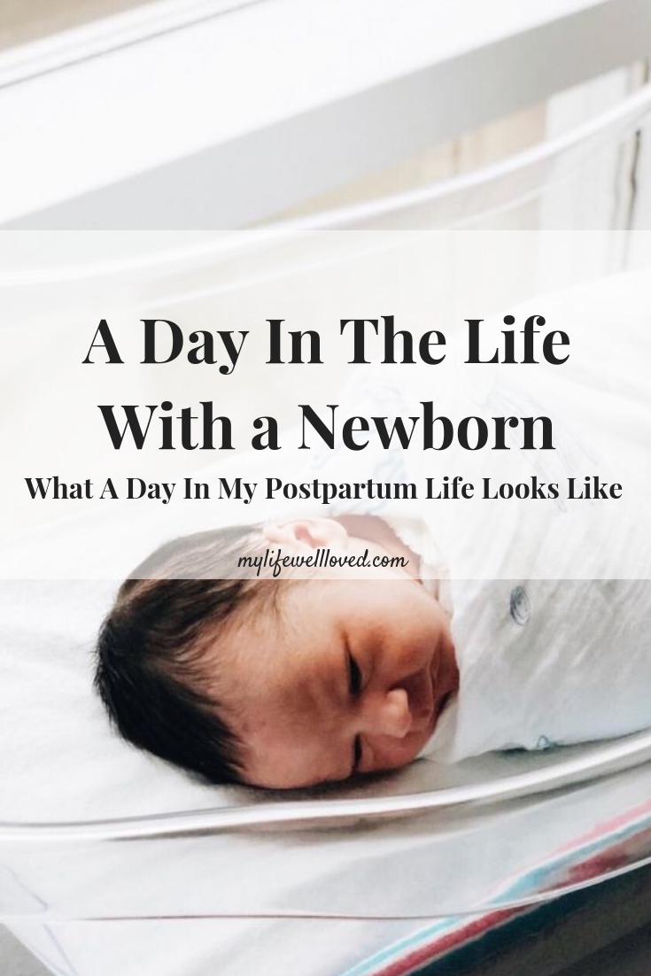 Hour by Hour Breakdown of What LIfe With a Newborn Looks Like by Heather at MyLifeWellLoved // #newborn #momlife #postpartum