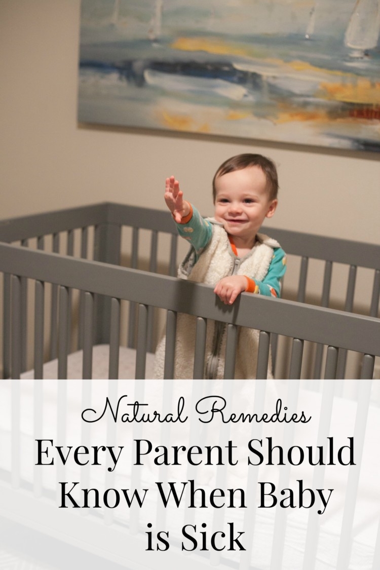 All-natural remedies for when baby is sick from Heather Brown of MyLifeWellLoved.com // All-natural health // What to do when baby is sick // baby congestion