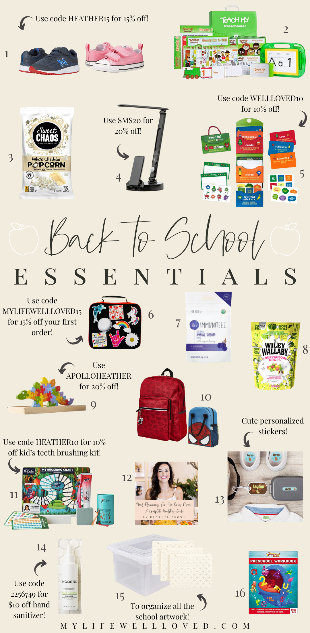 Top 17 Back To School Essentials For Boys & Girls - Healthy By Heather Brown