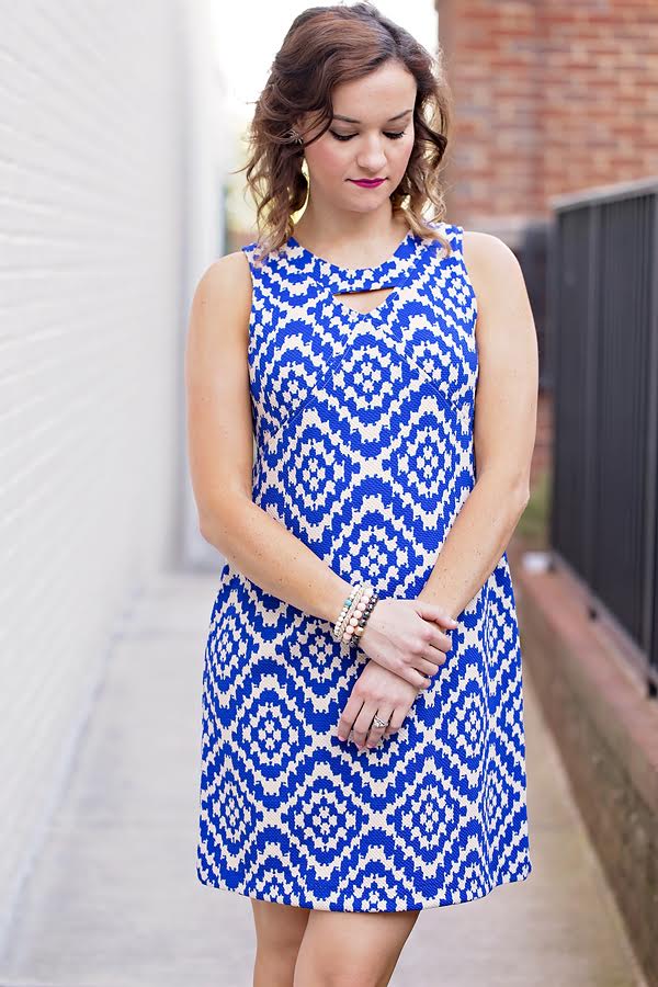 Blue Maternity Dress- My Life Well Loved