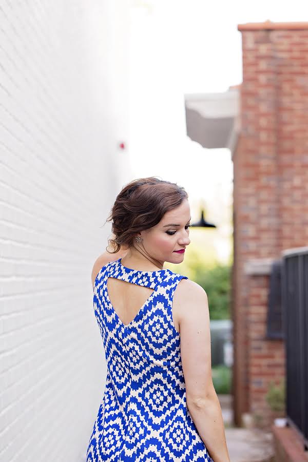 Blue Maternity Dress- My Life Well Loved