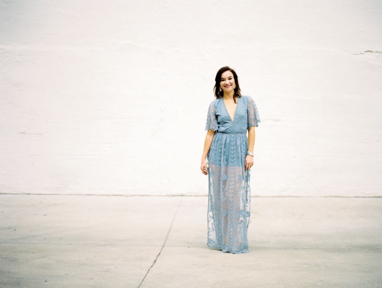 Fourteen Weeks Pregnant Update from Alabama mom blogger Heather of MyLifeWellLoved.com // blue lace dress / photo shoot styling #pregnancy #lacedress #pregnancyannouncement