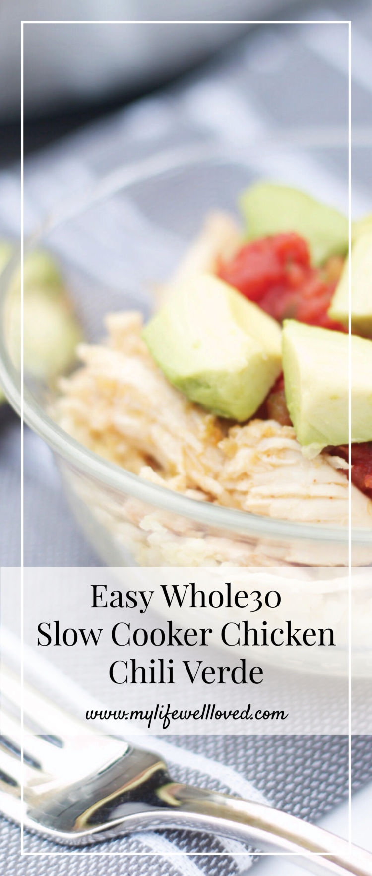 easy whole 30 slow cooker chicken verde by alabama blogger heather brown // healthy meals // crock pot recipes // 