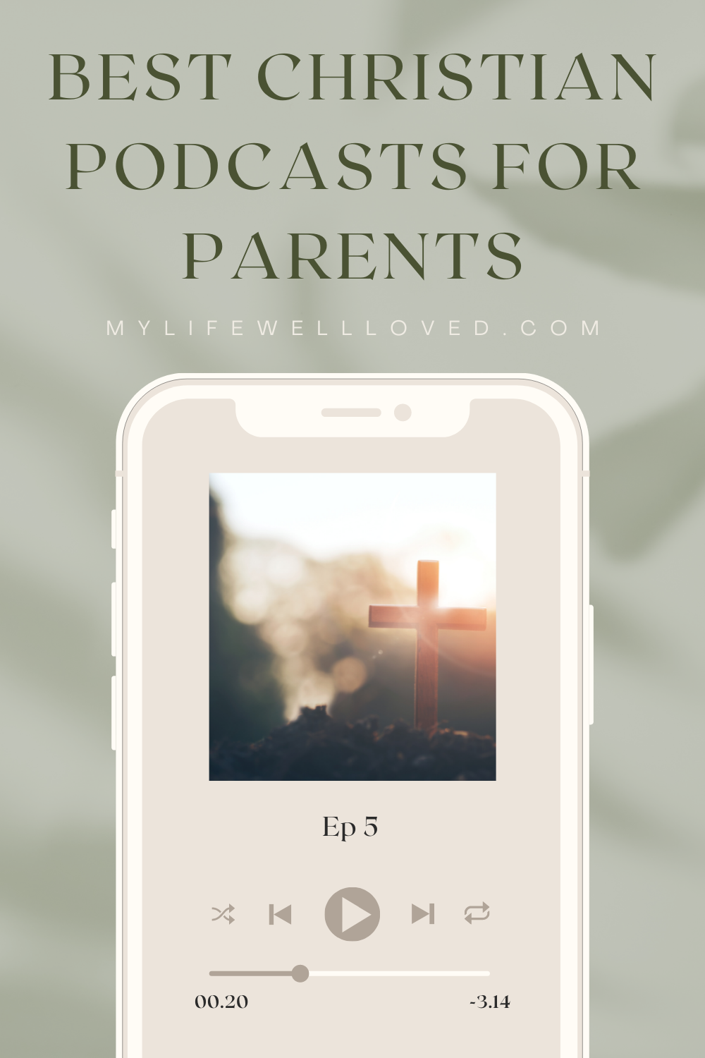 Christian mom + lifestyle blogger, My Life Well Loved, shares her top 10 Christian parenting podcast! Click NOW to find out her favorites!