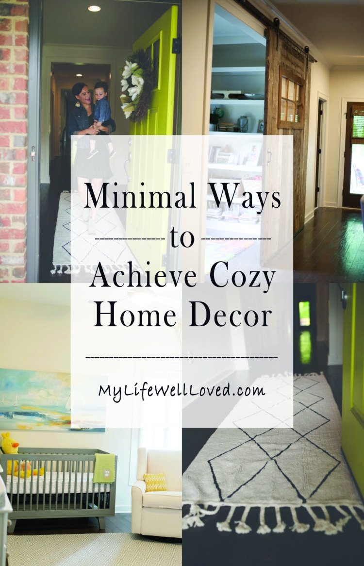 Cozy home decor from heather of mylifewellloved.com // minimal home decor // how to decorate on a budget