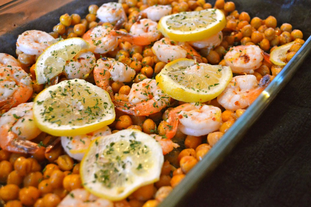 Lemon Shrimp with Chickpeas