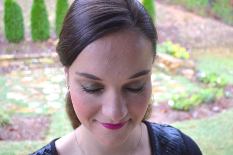 5 Minute Holiday Party Makeup by Alabama style blogger My Life Well Loved