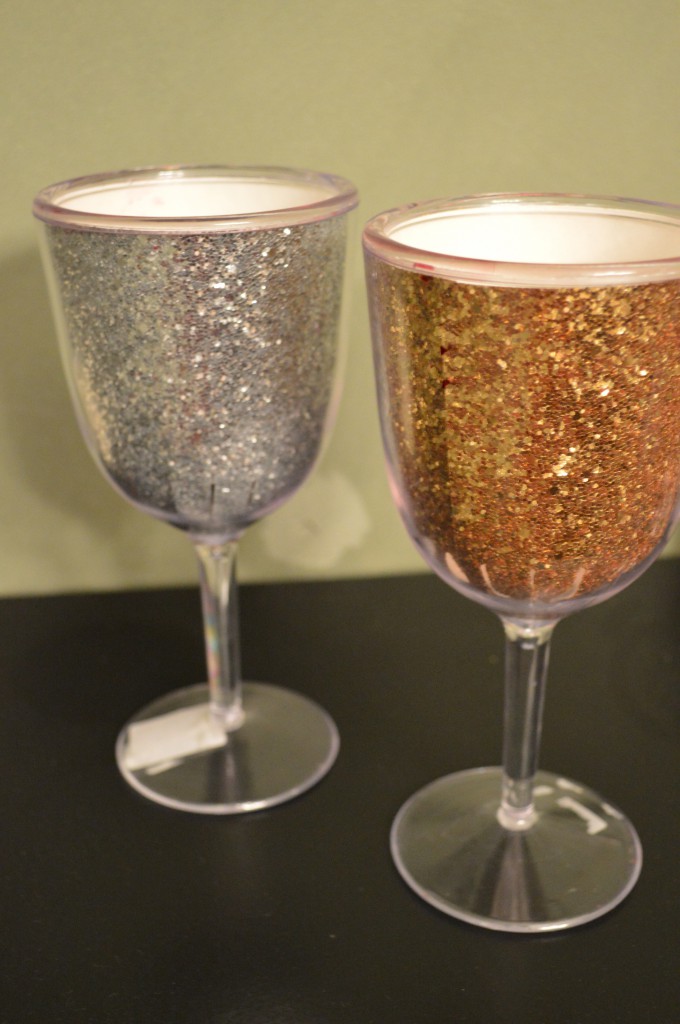 Glitter Wine Glasses