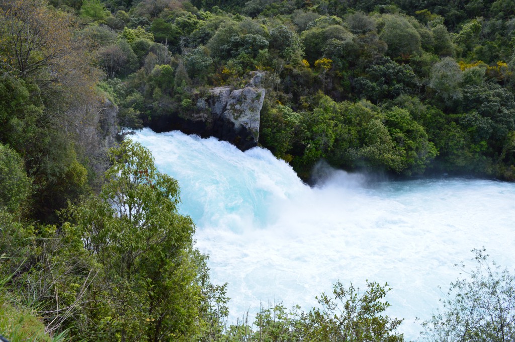 Huka Falls is the most unbelievable amount of water I've ever seen rushing through a little cut out like that. Unbelievably beautiful!