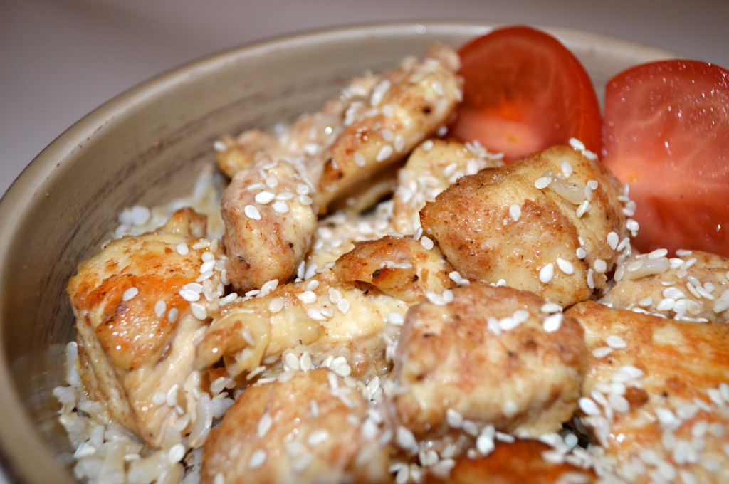 Baked Sesame Chicken Recipe featured by top Birmingham lifestyle blog, My Life Well Loved.