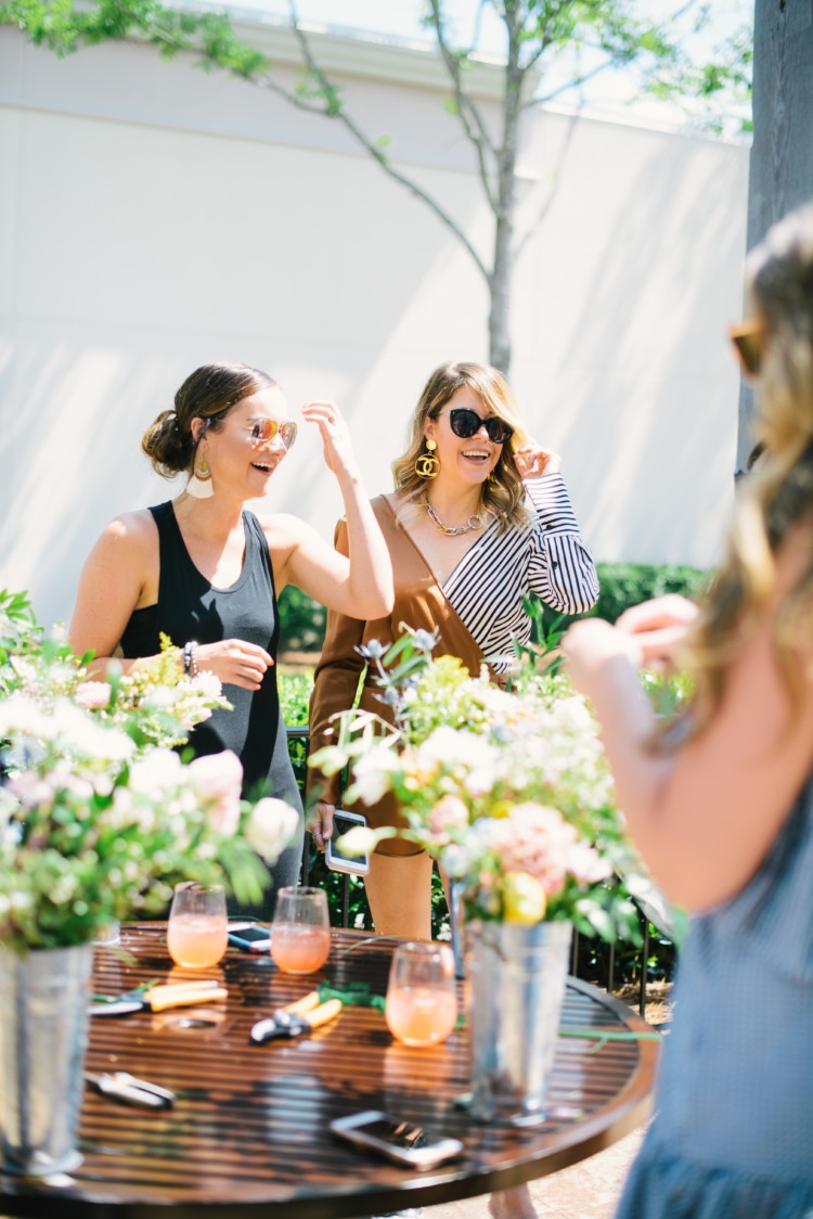 Instagram WOrthy Brunch ideas form Heather of MyLifeWellLoved.com // West Elm home decor for brunch at The Summit Birmingham // Brunch Ideas Pinterest -- making flower crowns in Birmingham