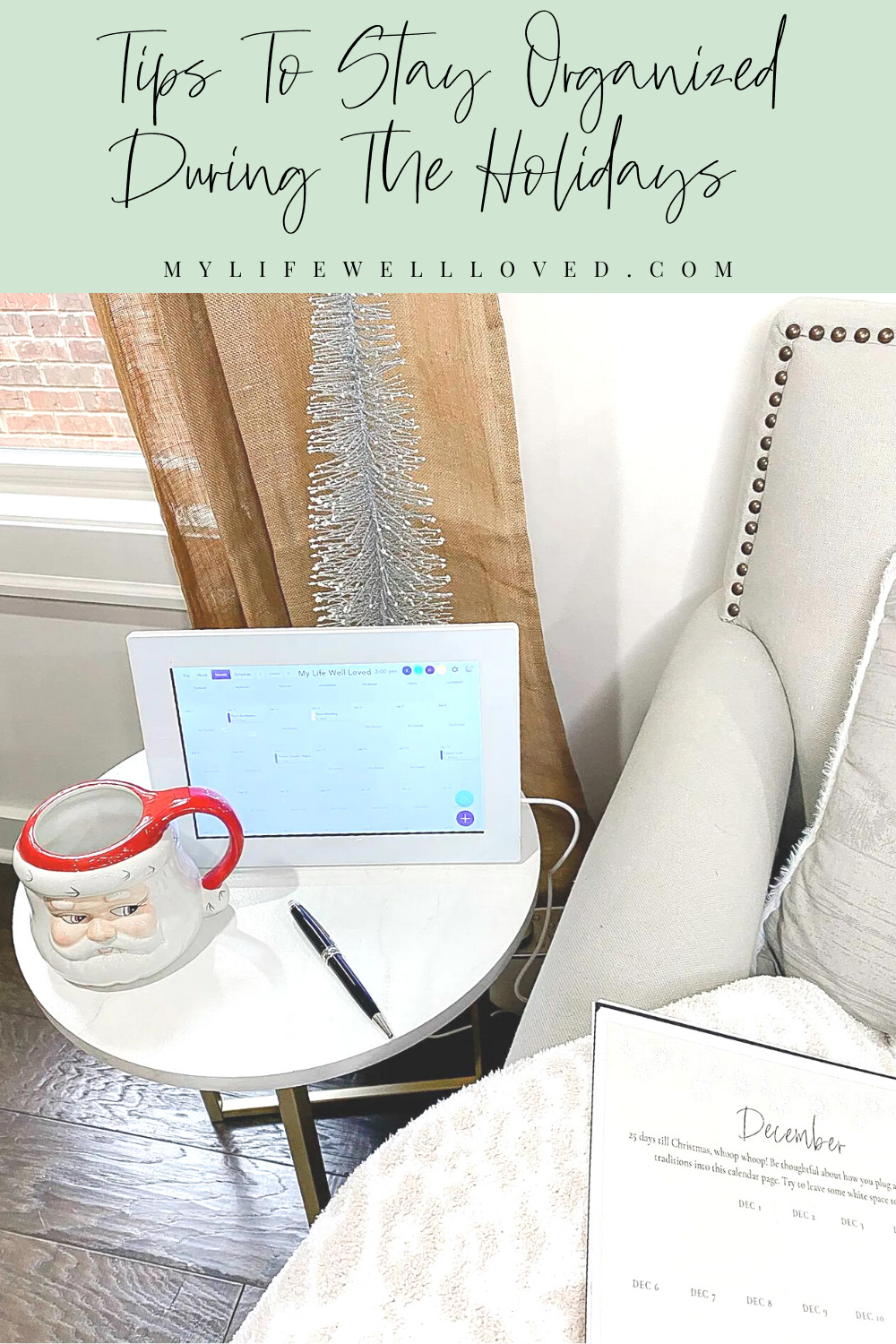 How To Stay Organized During The Holidays With Skylight Calendar by Alabama family + lifestyle blogger, Heather Brown // My Life Well Loved
