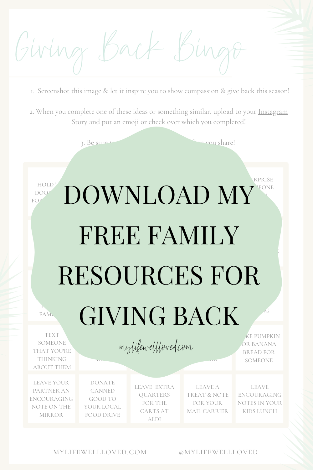 Mom + lifestyle blogger, My Life Well Loved, shares easy ways to give back as a family! Click NOW to learn the easiest ways!