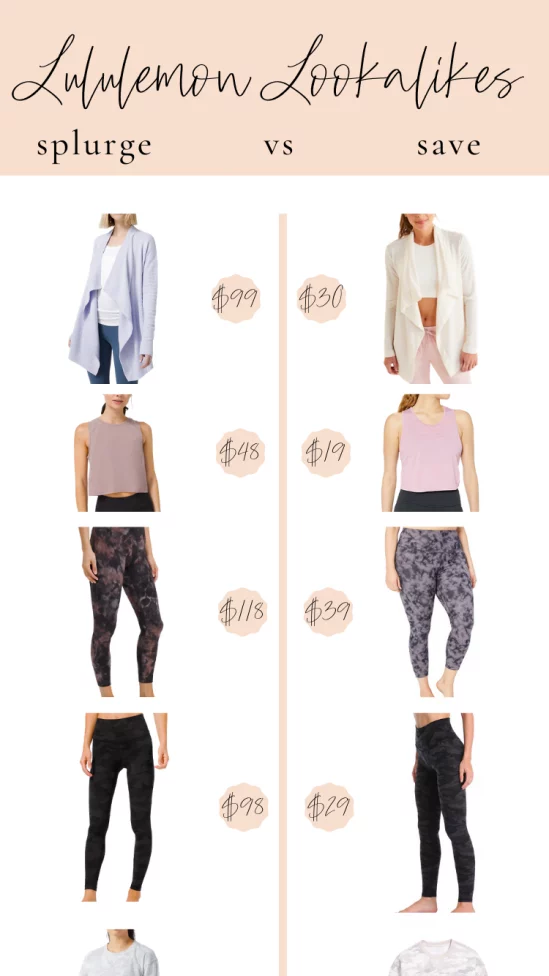 Lifestyle + fashion blogger, My Life Well Loved, shares her best Lululemon dupes for women this season! Click NOW to shop!