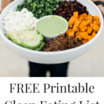 Clean Eating Meal Planning + Free Printable Grocery List