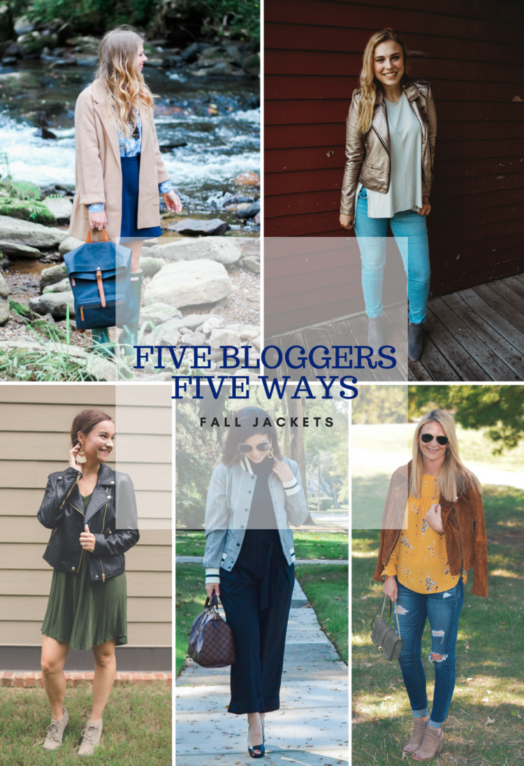 Fall Jackets styled 5 ways from alabama blogger mylifewellloved.com // fall style // leather jacket // jacket and booties