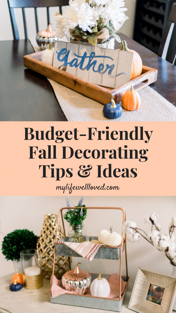 Fall Home Decor Ideas by Heather at MyLifeWellLoved // #falldecor #fall #DIYdecor #momhack