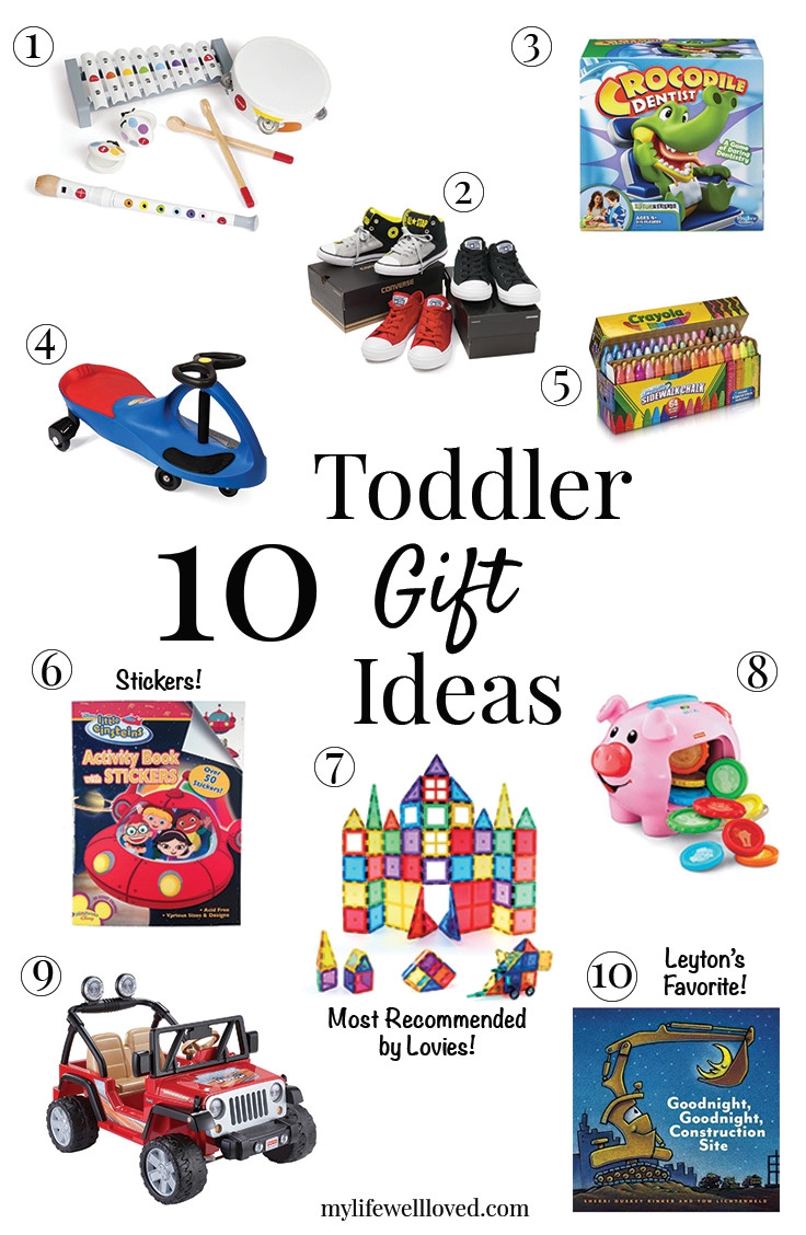 Toddler Gift Guide from Alabama blogger Heather of MyLifeWellLoved.com // Little boy gifts // little girl gifts // toddler gift ideas