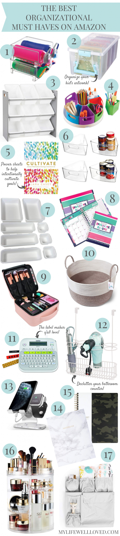 Alabama mom + lifestyle blogger, My Life Well Loved, shares her back to school tips for organization. Click here to read!