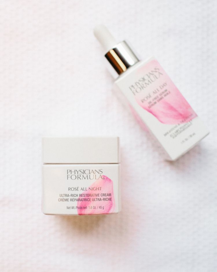 Sharing my favorite drugstore beauty and skincare products including Physician Formula's Rosé All Night Cream by Heather Brown at My Life Well Loved // #nightcream #drugstorebeauty #affordableskincare