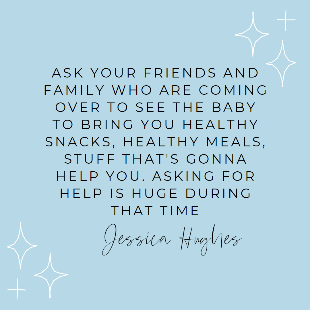 Christian Birmingham podcaster, boy mom, & health coach, Heather Brown, shares a real conversation between moms on postpartum fitness, health and wellness with Jessica Hughes from Happily Hughes. 