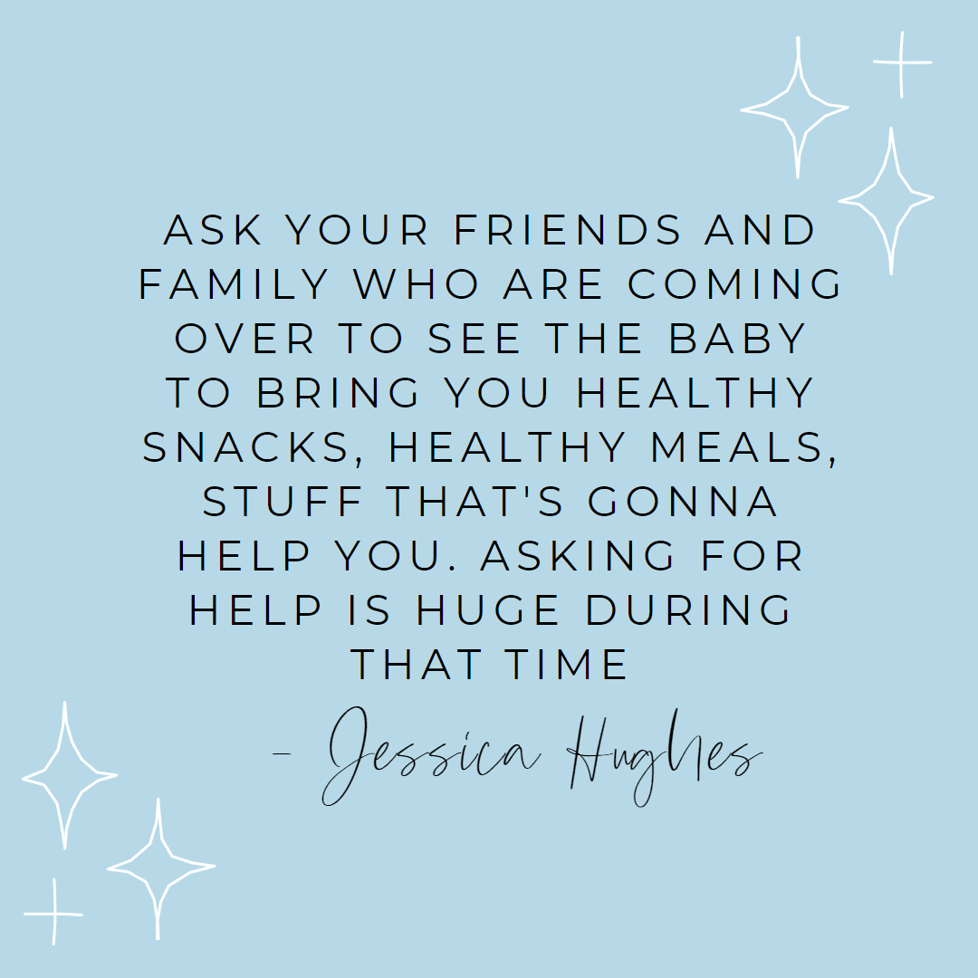 Christian Birmingham podcaster, boy mom, & health coach, Heather Brown, shares a real conversation between moms on postpartum fitness, health and wellness with Jessica Hughes from Happily Hughes.