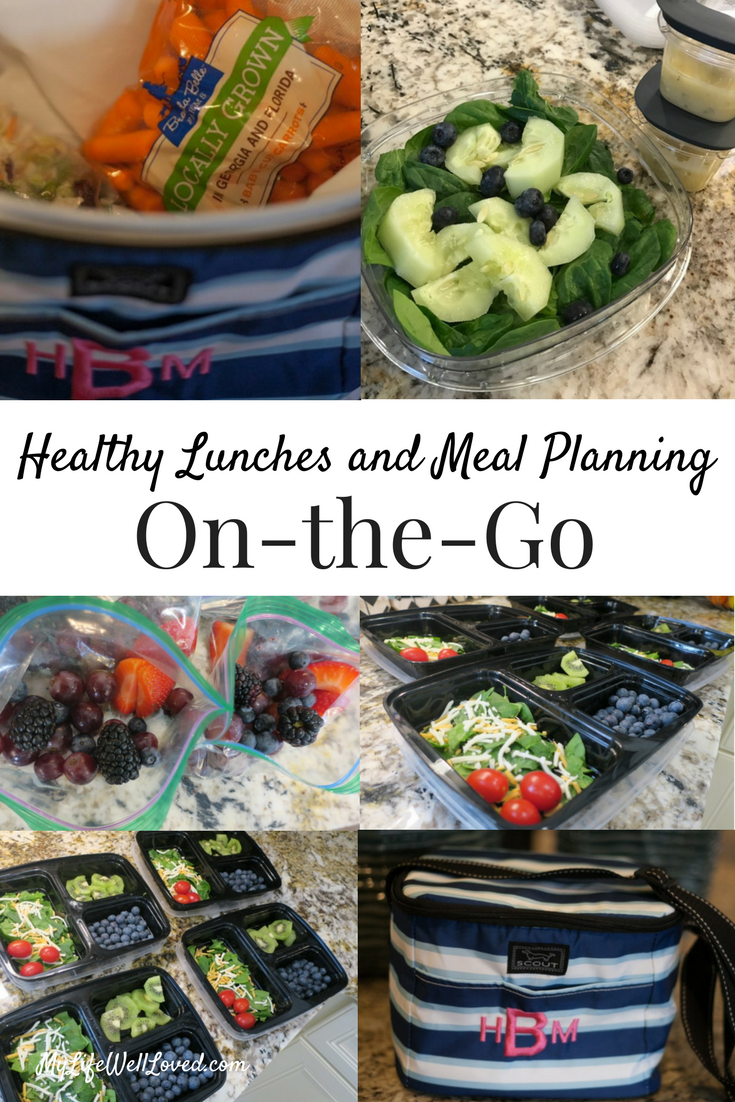 Meal Prep Tips and meal planning ideas with lunches on the go from Heather Brown of MyLifeWellLoved.com