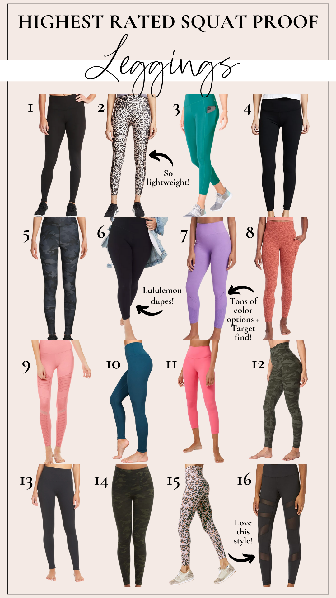 Fitness: Best Squat Proof Leggings For Women - Healthy By Heather Brown