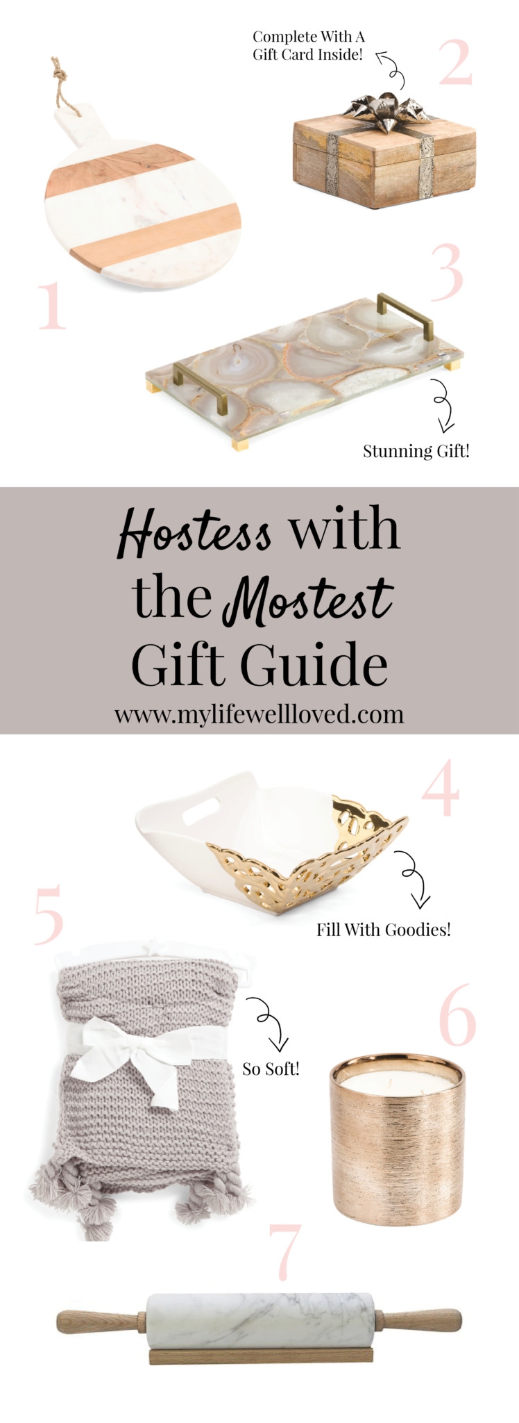 Hostess Gift Guide / Teacher gift guide from alabama blogger heather of mylifewellloved.com // what to give a teacher // gift for hostess // thanksgiving and christmas gift ideas