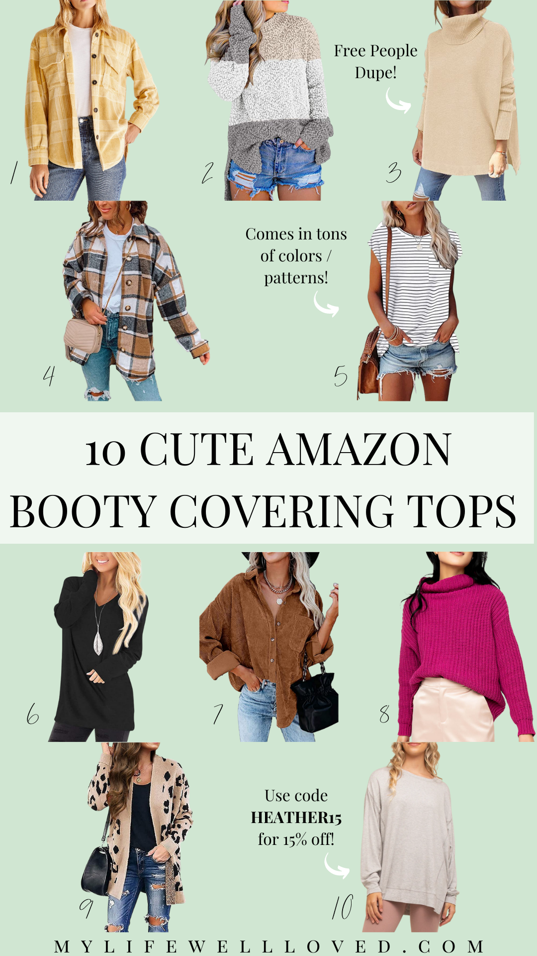 How To Style Spanx Faux Leather Leggings: 10 Cute Outfit Ideas From Amazon by Alabama mommy + fashion blogger, Heather Brown // My Life Well Loved
