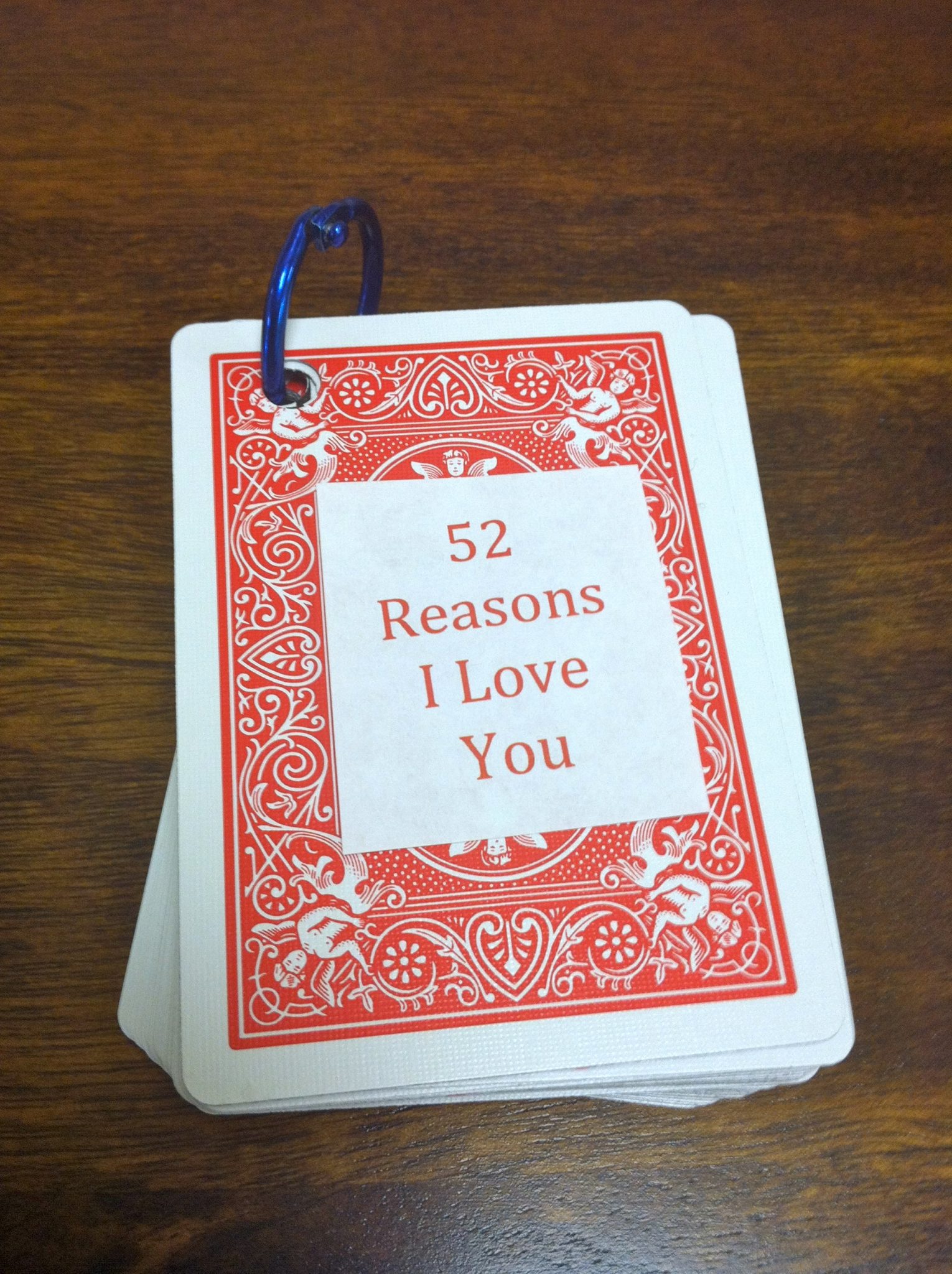 Easy DIY Project to let your significant other know you care // 52 Reasons I Love You Cards // DIY Valentines Day Gift