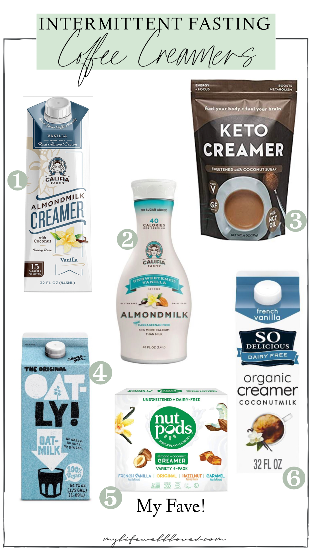 Intermittent Fasting Coffee Creamers by Alabama Life + Style blogger, Heather Brown // My Life Well Loved