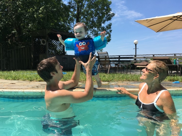 Pool Safety Tips for Toddlers from Heather Brown of MyLifeWellLoved.com // Baby pool safety